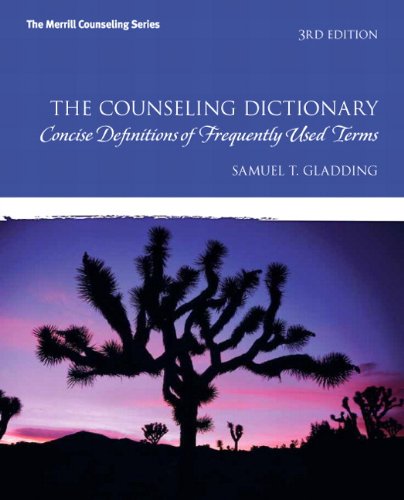 Counseling Dictionary Concise Definitions of Frequently Used Terms 3rd 2011 9780137050420 Front Cover