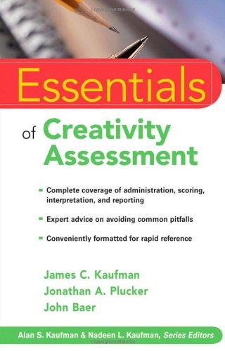 Essentials of Creativity Assessment   2008 9780470137420 Front Cover