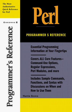 Perl Programmer's Reference 1st 1999 9780072121421 Front Cover
