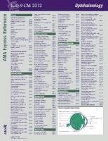 ICD-9-CM 2012 Express Reference Coding Card Ophthalmology:   2011 9781603595421 Front Cover