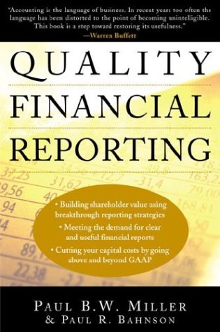 Quality Financial Reporting   2002 9780071387422 Front Cover