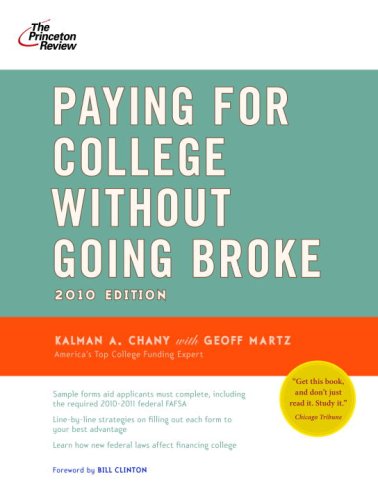 Paying for College Without Going Broke 2010  N/A 9780375429422 Front Cover