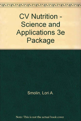 CV Nutrition Science and Applications 3rd 2000 9780470005422 Front Cover