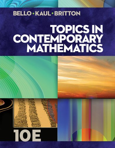 Topics in Contemporary Mathematics  10th 2014 (Revised) 9781133107422 Front Cover