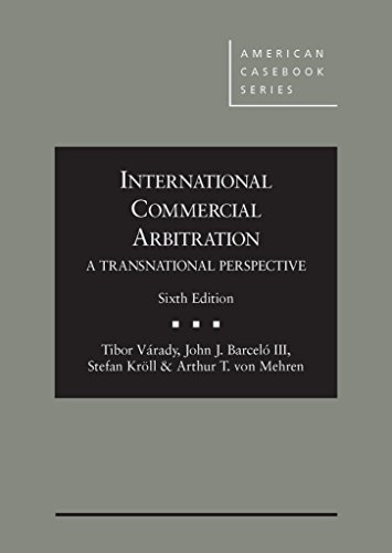 International Commercial Arbitration: A Transnational Perspective  2015 9780314285423 Front Cover