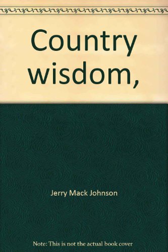 Country Wisdom   1974 9780385096423 Front Cover