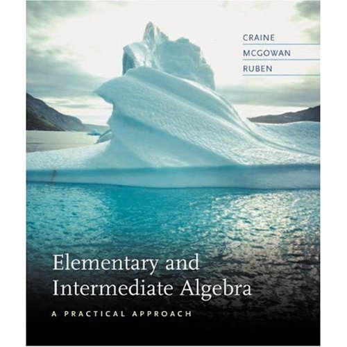 Elementary and Intermediate Algebra A Practical Approach  2004 (Student Manual, Study Guide, etc.) 9780618103423 Front Cover