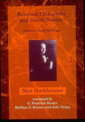 Between Philosophy and Social Science Selected Early Writings N/A 9780262581424 Front Cover