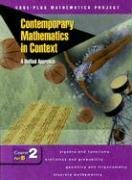Contemporary Mathematics in Context: a Unified Approach, Course 2, Part B, Student Edition  2nd 2003 (Student Manual, Study Guide, etc.) 9780078275425 Front Cover