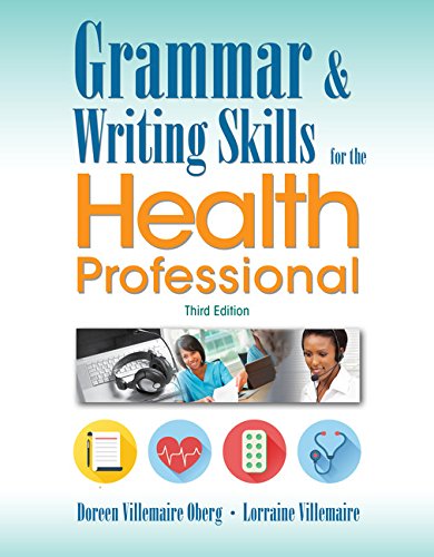 Grammar and Writing Skills for the Health Professional:   2017 9781305945425 Front Cover