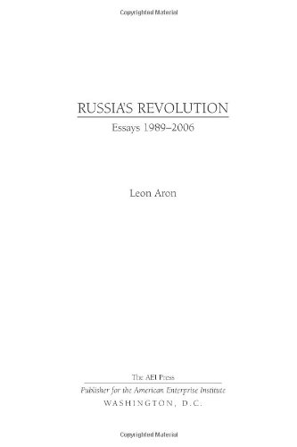 Russia's Revolution, 1989-2006   2007 9780844742427 Front Cover