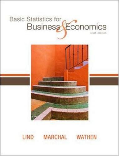Basic Statistics for Business and Economics  6th 2008 9780073521428 Front Cover
