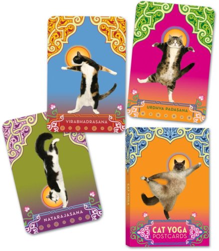 Cat Yoga Postcards  N/A 9780307395429 Front Cover