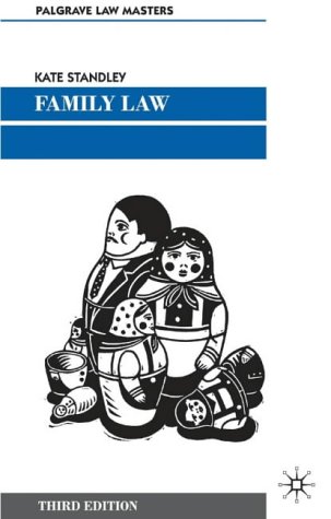 Family Law (Palgrave Law Masters) N/A 9780333949429 Front Cover