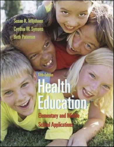 Health Education : Elementary and Middle School Applications 5th 2007 (Revised) 9780073047430 Front Cover