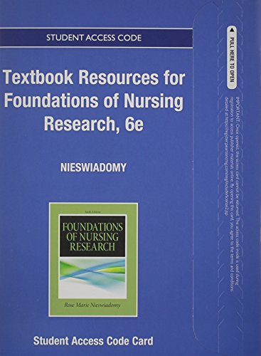 Foundations of Nursing Research  6th 2014 9780133482430 Front Cover