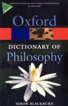 Oxford Dictionary of Philosophy  2nd 2008 (Revised) 9780199541430 Front Cover