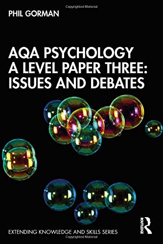 AQA Psychology a Level Paper Three: Issues and Debates Issues and Debates  2020 9780367375430 Front Cover