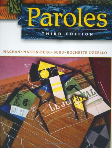 Paroles  3rd 2006 (Revised) 9780471468431 Front Cover