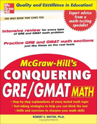 McGraw-Hill's Conquering GRE/GMAT Math   2007 9780071472432 Front Cover