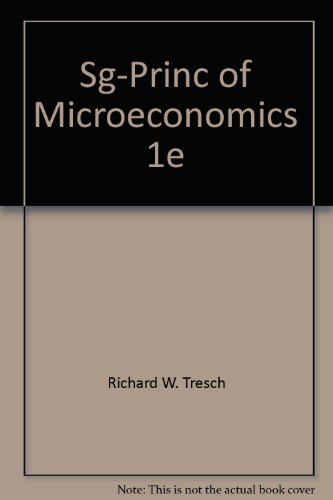 Principles of Microeconomics Student Manual, Study Guide, etc.  9780314041432 Front Cover