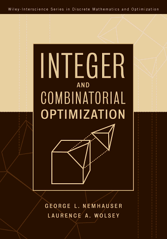 Integer and Combinatorial Optimization   1988 9780471359432 Front Cover