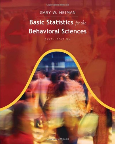Basic Statistics for the Behavioral Sciences  6th 2011 9780840031433 Front Cover
