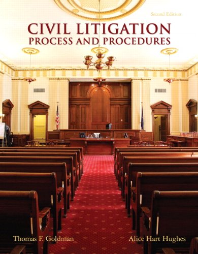 Civil Litigation Process and Procedures 2nd 2012 9780135109434 Front Cover