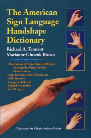 American Sign Language Handshape Dictionary   1998 9781563680434 Front Cover