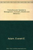 Production and Operations Management  5th 1992 9780137179435 Front Cover