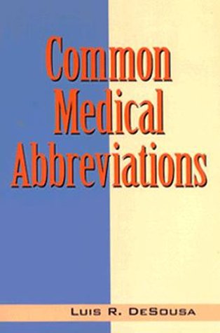 Common Medical Abbreviations   1995 9780827366435 Front Cover