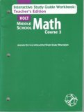 Middle School Math 2004 Chapter Resources 3 : Interdisciplinary Study Guide and Workbook 4th (Teachers Edition, Instructors Manual, etc.) 9780030686436 Front Cover
