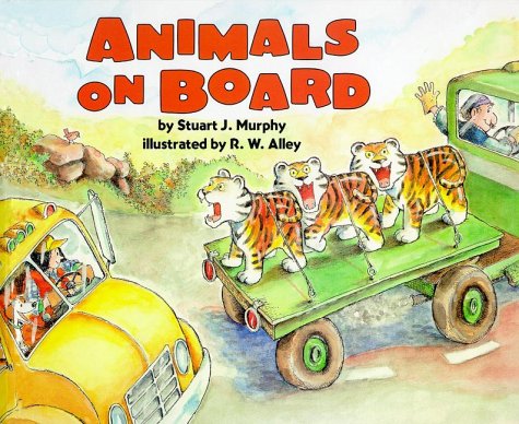 Animals on Board Adding  1998 9780060274436 Front Cover