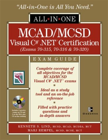 MCAD/MCSD C# (r) . NET (tm) Certification All-in-One Exam Guide   2002 9780072224436 Front Cover