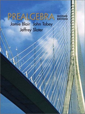 Prealgebra  2nd 2002 9780130407436 Front Cover