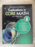 Explorations in Core Math for Common Core Grade 8:   2013 9780547876436 Front Cover