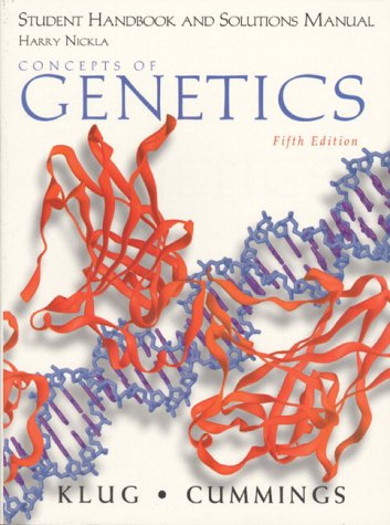 Concepts in Genetics 5th 1997 (Student Manual, Study Guide, etc.) 9780137146437 Front Cover