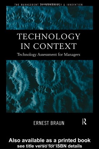 Technology in Context Technology Assessment for Managers  1998 9780415183437 Front Cover