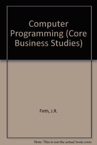 Computer Programming  1983 9780855334437 Front Cover