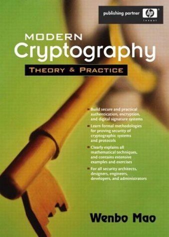 Modern Cryptography Theory and Practice  2004 9780130669438 Front Cover