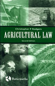 Agricultural Law  2nd 1998 9780406896438 Front Cover