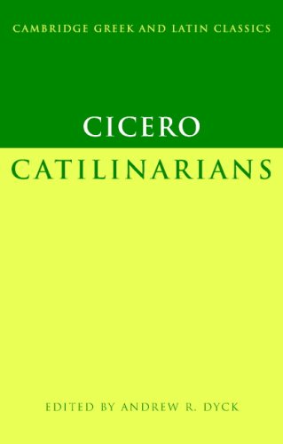 Cicero: Catilinarians   2007 9780521540438 Front Cover