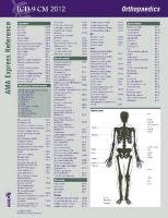 ICD-9-CM 2012 Express Reference Coding Card Orthopaedics:   2011 9781603595438 Front Cover