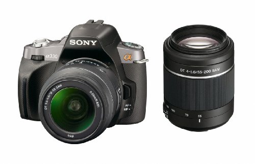 Sony Alpha A330Y 10.2 MP Digital SLR Camera with  Super SteadyShot INSIDE Image Stabilization and 18-55mm and 55-200mm Lenses product image