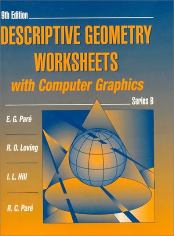 Descriptive Geometry Worksheets with Computer Graphics  9th 1997 9780023913440 Front Cover