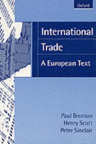 International Trade A European Text  1997 9780198774440 Front Cover