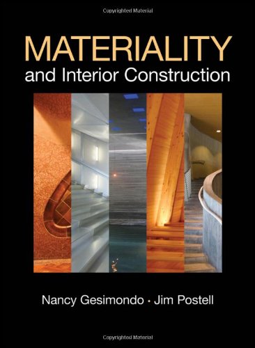 Materiality and Interior Construction   2011 9780470445440 Front Cover