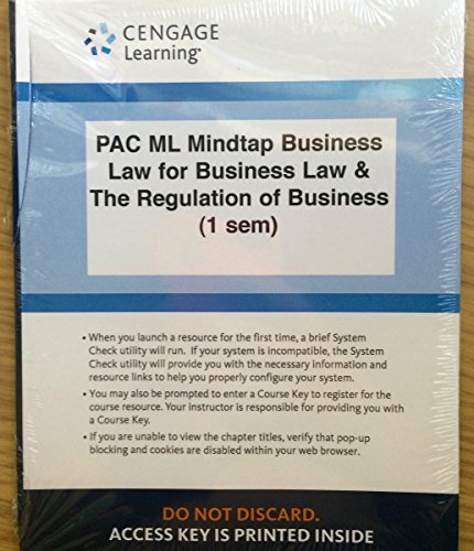BUSINESS LAW+REGULATION OF BUS.-ACCESS  N/A 9781305644441 Front Cover