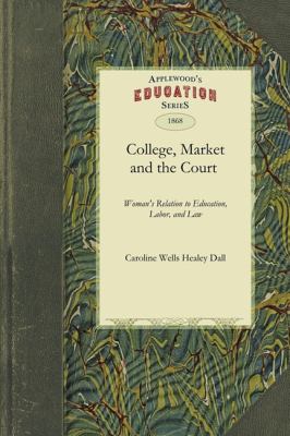 College, Market, and the Court Or, Woman's Relation to Education, Labor, and Law N/A 9781429043441 Front Cover