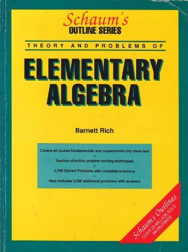 Elementary Algebra Workbook  9780070522442 Front Cover